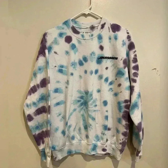 Ariana Grande Sweetener Tour Leg 3 Live in Concert Tie Dye Crewneck Swea… - Picture 3 of 7